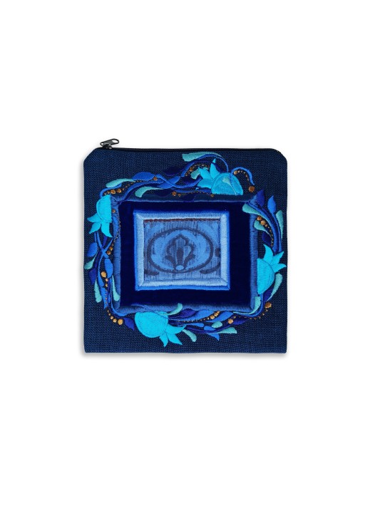 Traditional Blue Tallit and Tefillin Bags From Wov , Tallit and Tefill