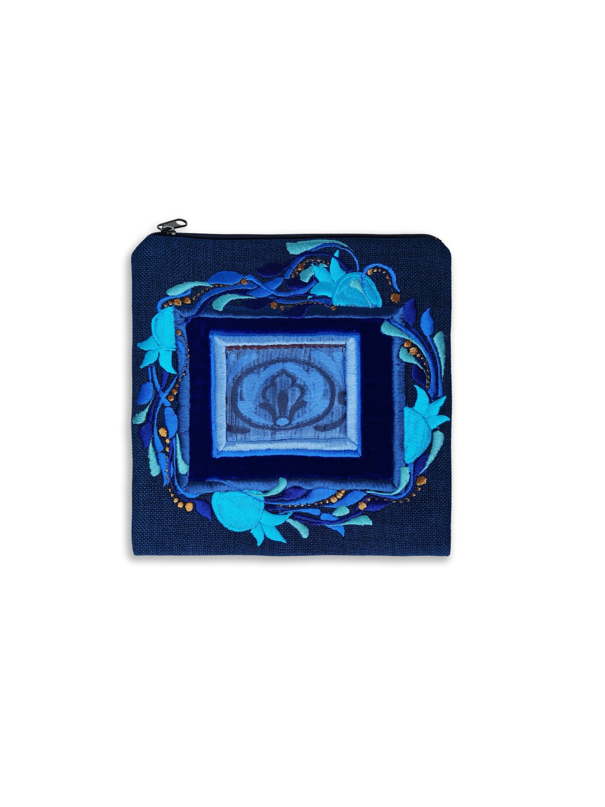 Sacs traditionnels bleus de Talit et Tefillin de Wov, Tallit et Tefill