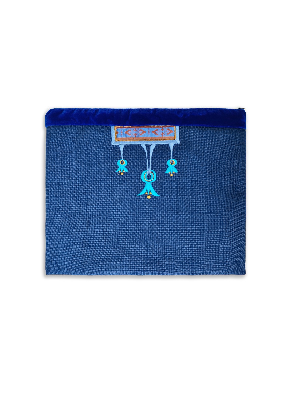 Sacs traditionnels bleus de Talit et Tefillin de Wov, Tallit et Tefill