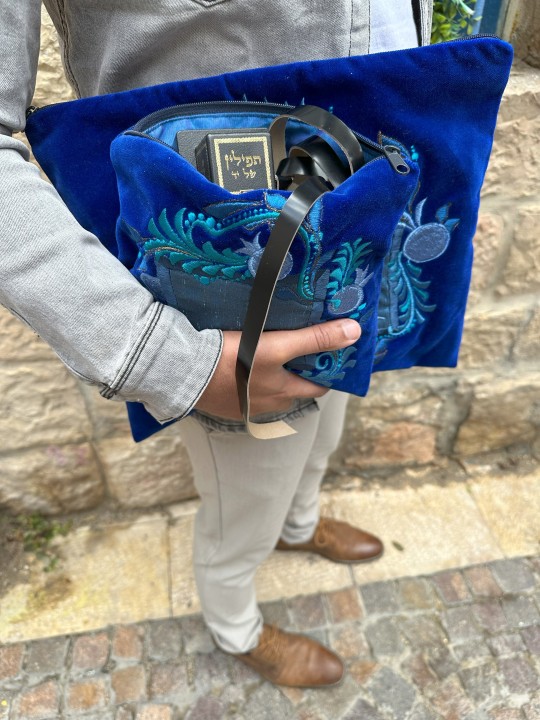 Luxurious Design Tallit and Tefillin Bag Set Made  , Tallit and Tefill