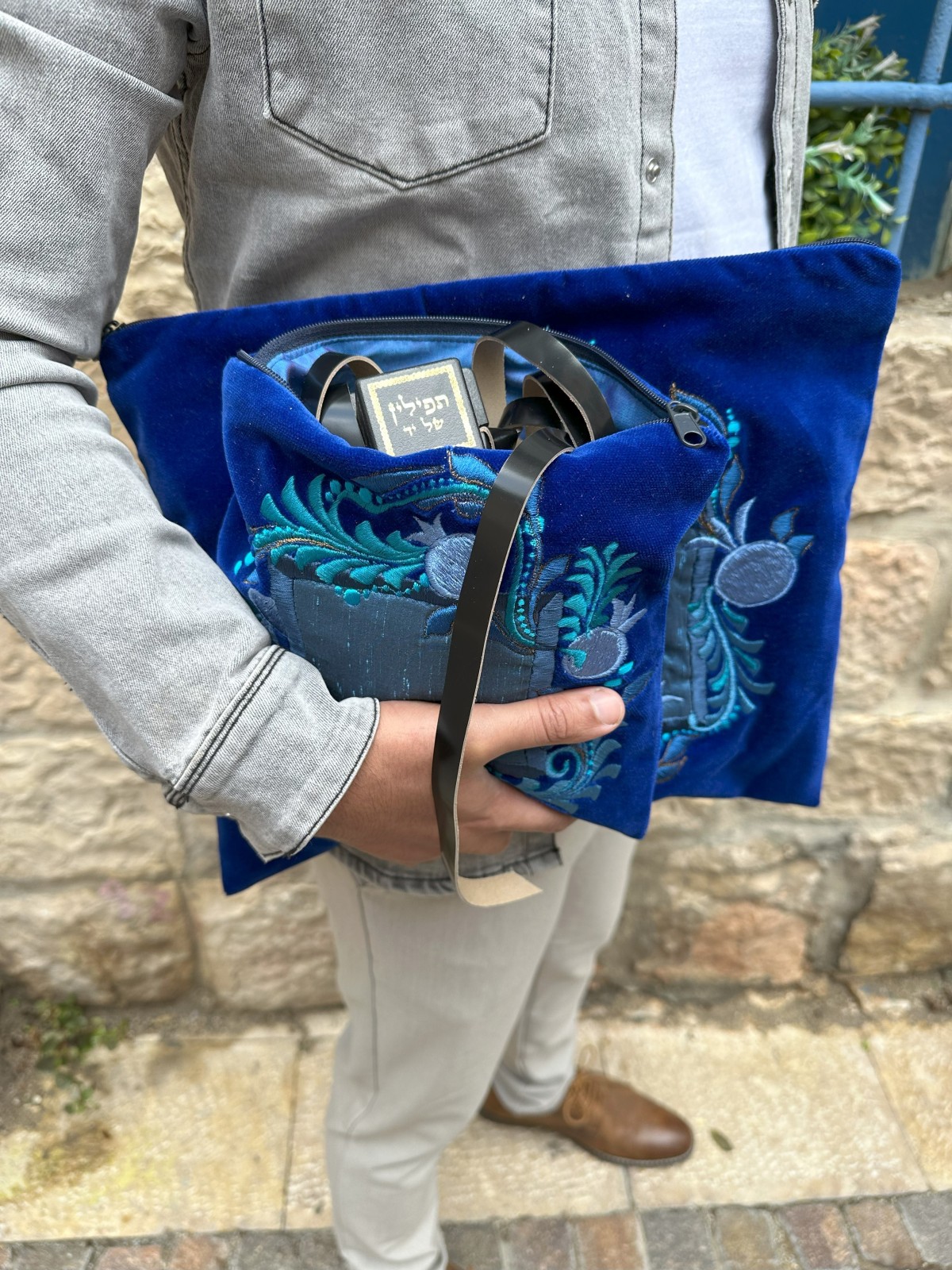 Ensemble de sacs Talit et Tefillin au design luxueux fabriqué, Tallit et Tefill