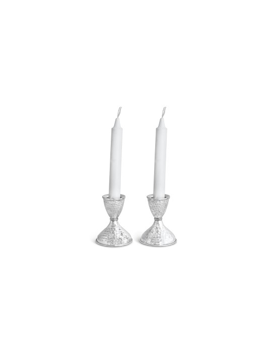 Petits chandeliers martelés en argent sterling, cadeaux de Pâque, israéliens