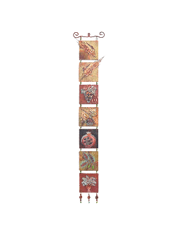 The Seven Species of Israel - Unique Copper Mobile , Tu B'Av Gifts , I