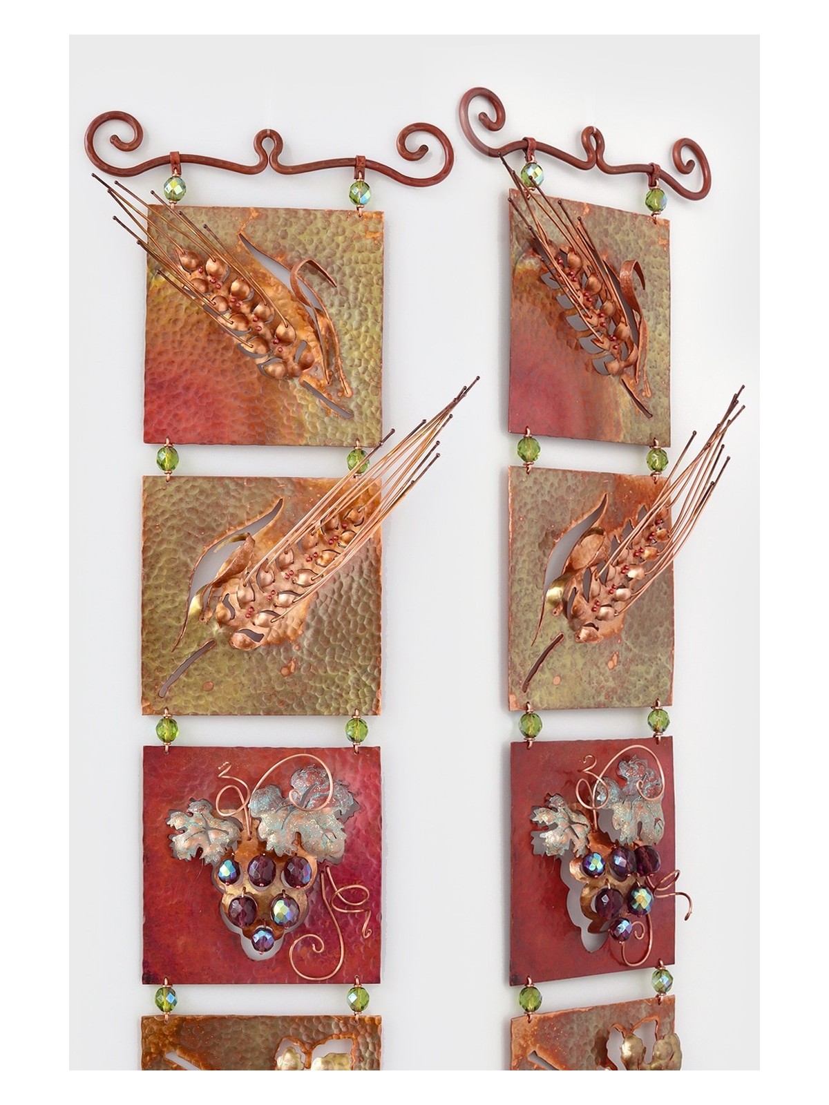 The Seven Species of Israel - Unique Copper Mobile , Tu B'Av Gifts , I