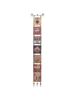 Copper Seven Blessings Mobile - Judaica moderne, cadeaux de mariage juifs