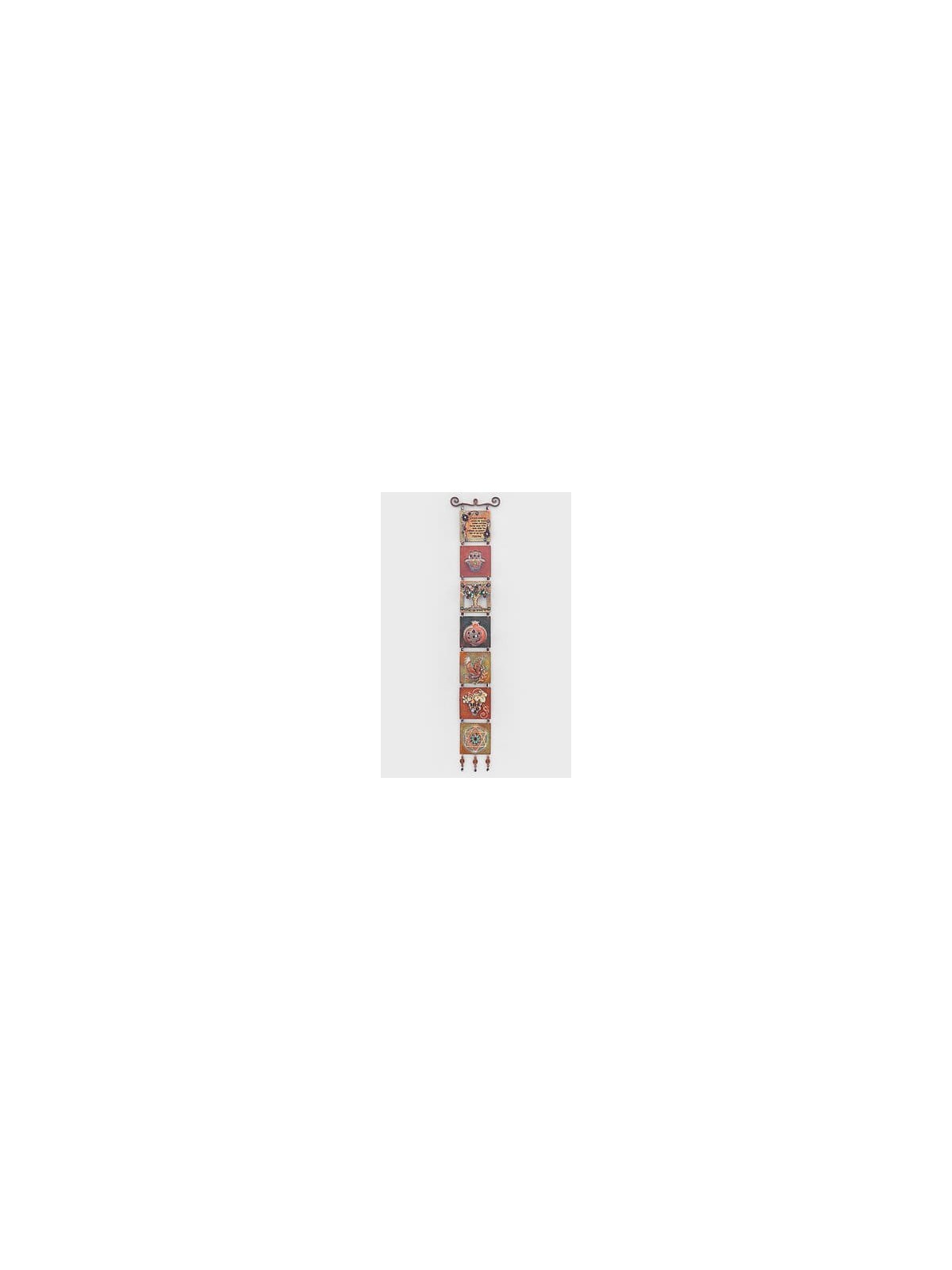 Long Seven Blessings Mobile - Judaica coloré, cadeaux de mariage juif