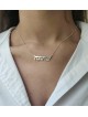 Collier personnalisé élégant en or 14K, cadeaux Tu B'Av, Judai israélien