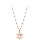 Tiny 14k Gold Magen David Pendant Featuring a Chai , Tu B'Av Gifts , I