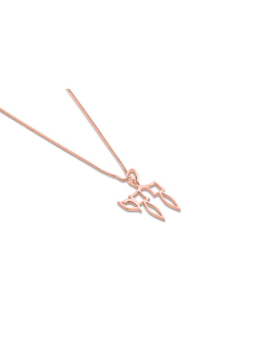 Pendentif Chai creux moderne en or jaune 14 carats, cadeaux de mariage juif, est
