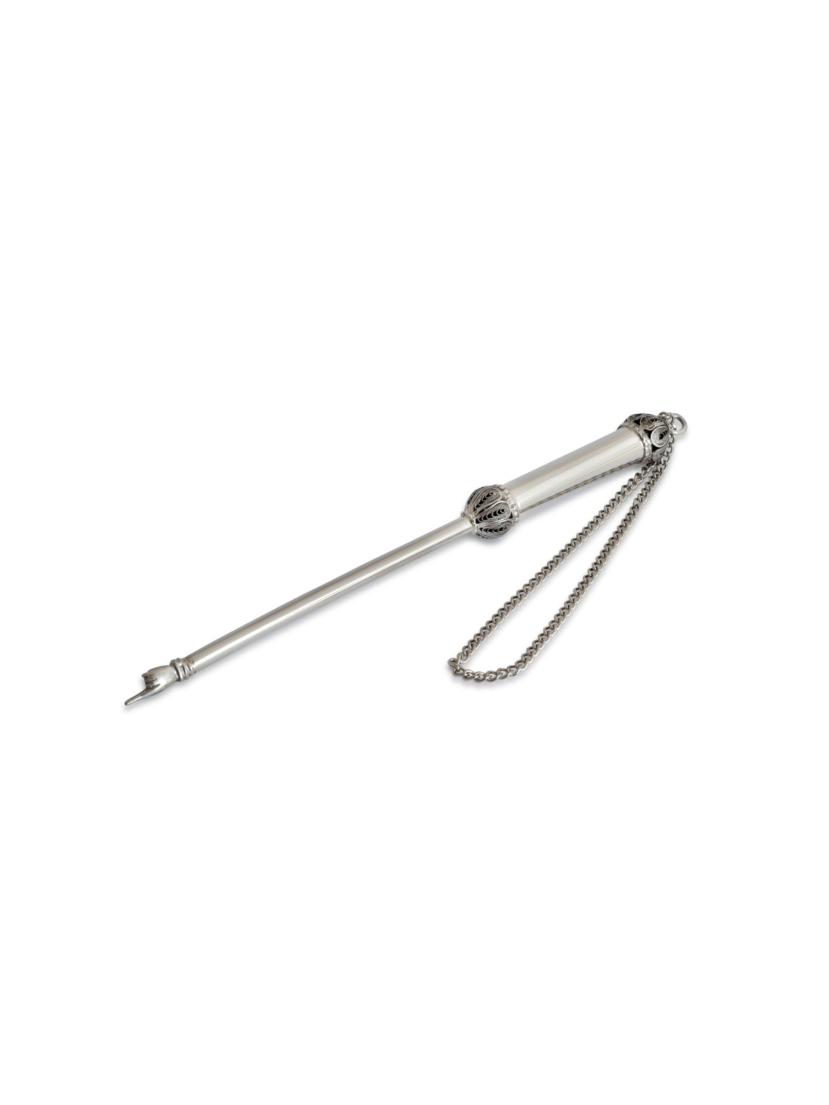 Pointeur de Torah en argent sterling de taille moyenne, cadeaux de Pâque, Juda israélien