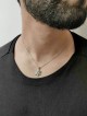 Petite et charmante étoile de David en or blanc Pendan , Tu B'Av Gifts , I