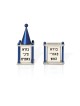 Ensemble Havdalah en aluminium anodisé contemporain, ensembles Havdalah modernes, I