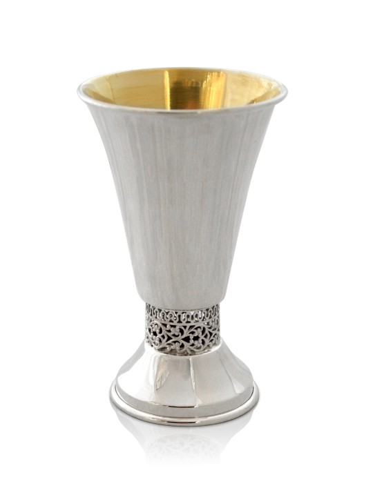 Coupe de Kiddouche personnalisée avec bande filigrane, coupes de Kiddouche modernes, est