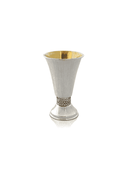 Coupe de Kiddouche personnalisée avec bande filigrane, coupes de Kiddouche modernes, est