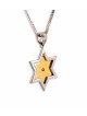 Stunning Modern 14K White Gold Magen David Necklac , Tu B'Av Gifts , I