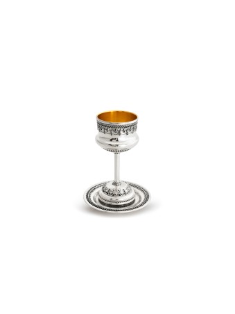 Petite tasse de Kiddouch personnalisée en argent sterling 925, cadeaux de Pâque,
