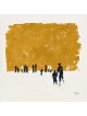 Touching Original Oil Colors Abstract Painting of  , Jewish Abstract A