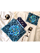 Modern Style Velvet Geometric Mandala Tallit and T , Tallit and Tefill