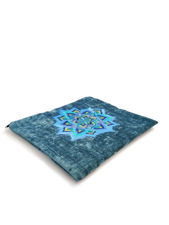 Talit et T Mandala géométrique en velours de style moderne, Talit et Tefill