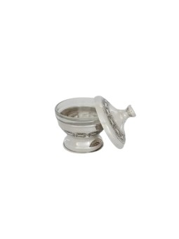 Large Silver Honey Dish Rosh Hashanah , Jewish Wedding Gifts , Israeli