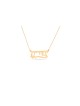 Collier d’or d’amour de nom hébreu personnalisé, cadeaux Tu B’Av, israélien