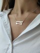 Collier d’or d’amour de nom hébreu personnalisé, cadeaux Tu B’Av, israélien