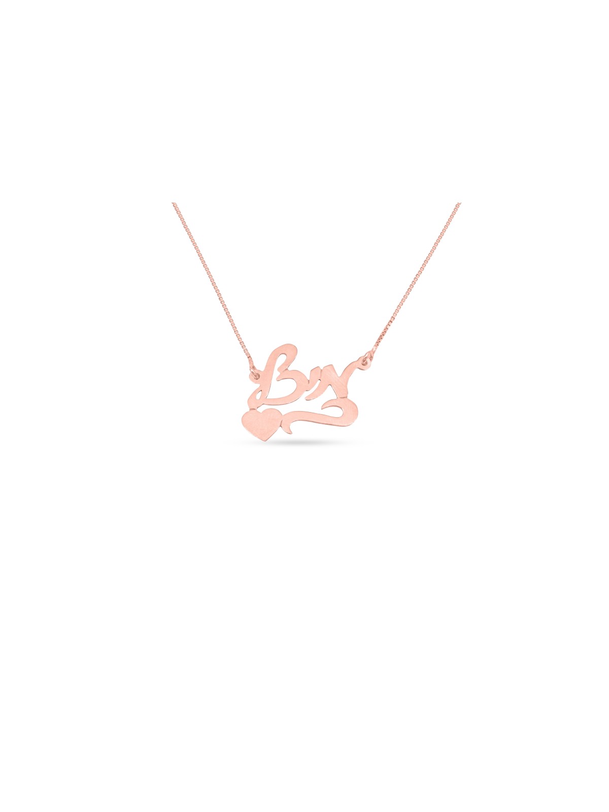Stylish Cursive Hebrew Name Gold Necklace , Tu B'Av Gifts , Israeli Ju