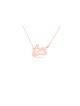 Stylish Cursive Hebrew Name Gold Necklace , Tu B'Av Gifts , Israeli Ju