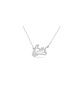 Collier en or avec nom hébreu cursif élégant, cadeaux Tu B'Av, Ju israélien