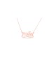 Cursive Hebrew Stylish Name Necklace , Tu B'Av Gifts , Israeli Judaica