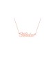 Collier en or avec nom anglais cursif à la mode, cadeaux Tu B'Av, Israël