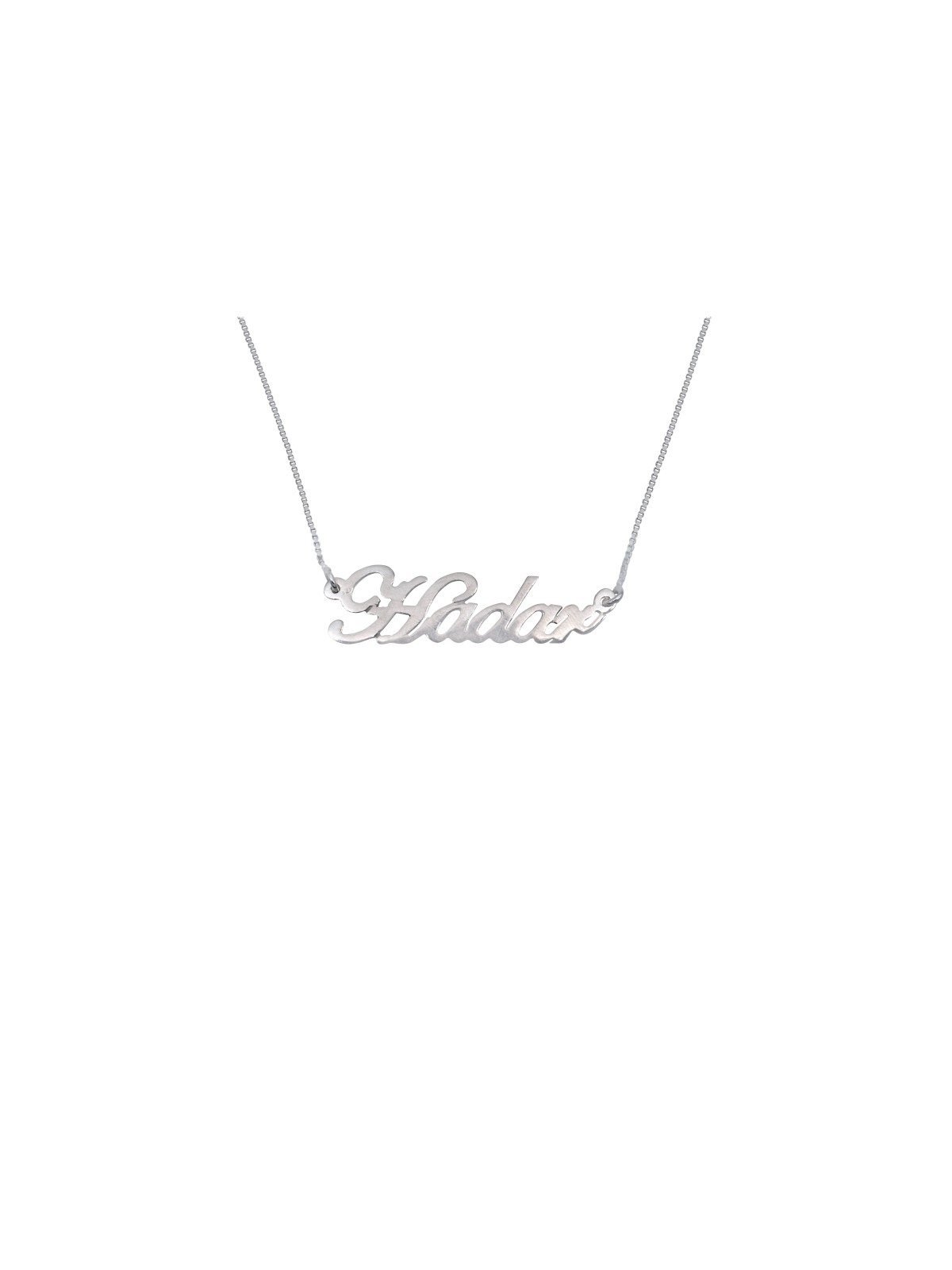 Collier en or avec nom anglais cursif à la mode, cadeaux Tu B'Av, Israël