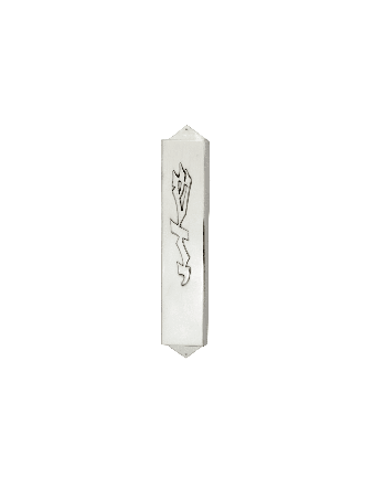 Étui Mezuzah argenté moderne et élégant, grandes Mezuzahs, Juda israélien