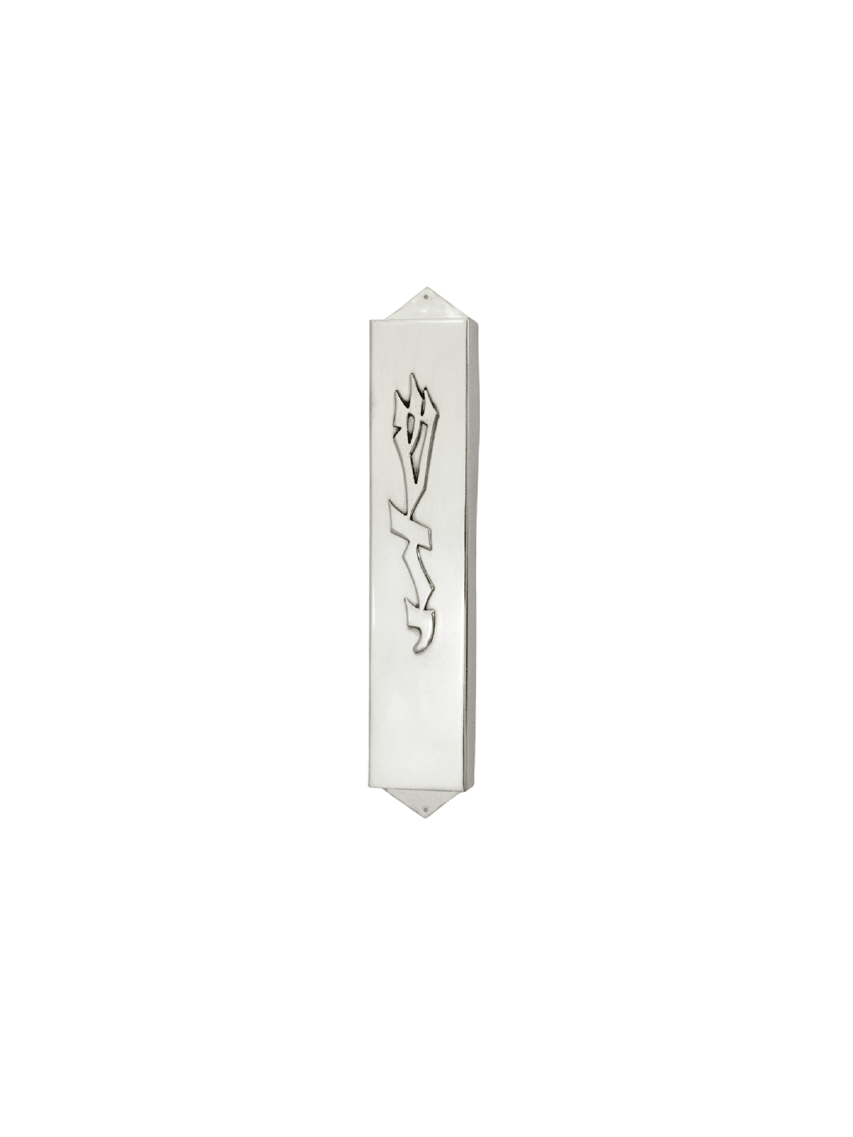 Étui Mezuzah argenté moderne et élégant, grandes Mezuzahs, Juda israélien