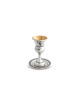 Petite tasse de Kiddouch en argent sterling personnalisée avec grap, cadeaux de Pâque,