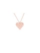 Collier coeur creux en or 14 carats en filigrane, cadeaux de mariage juif, est