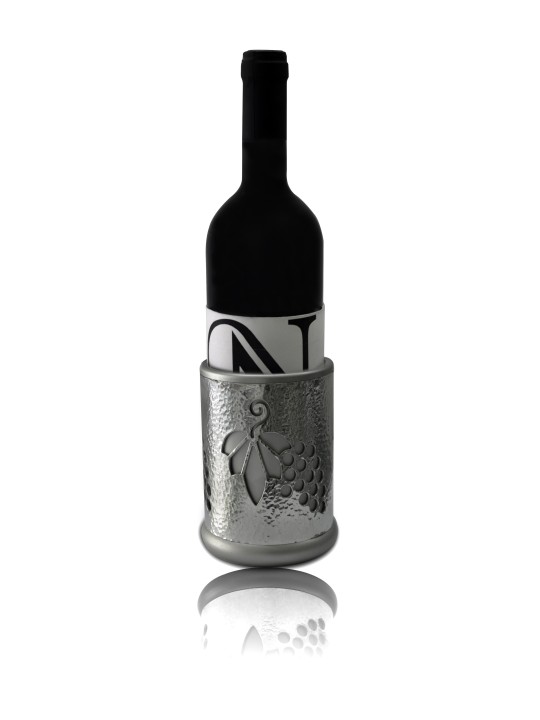 Porte-vin martelé coloré et vin casher, cadeaux Tu B'Av, israélien