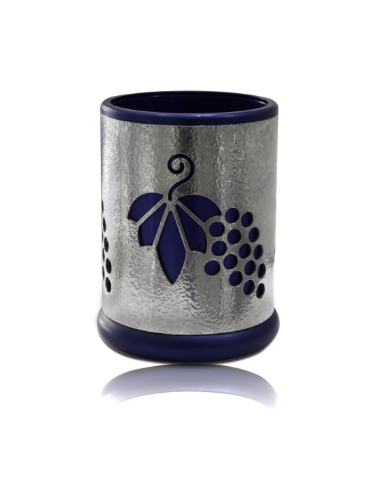 Porte-vin martelé coloré et vin casher, cadeaux Tu B'Av, israélien