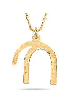 Pendentif Chai en or moderne et spécial, cadeaux Tu B'Av, Judaica israélien