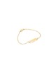 Bracelet personnalisé hébreu classique et lisse en or 14 carats, cadeaux Tu B'Av, I