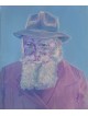 Unique Modern Blue and Purple Lubavitcher Rebbe Pa , Jewish Abstract A