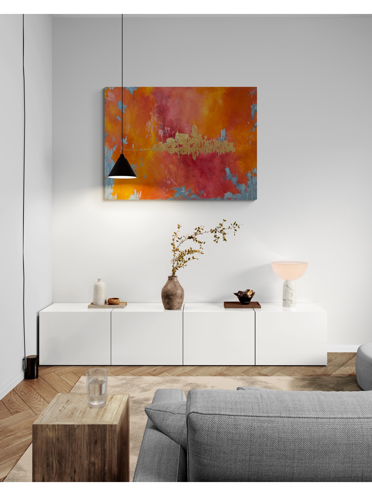 Magnifiques murs aux couleurs chaudes de la peinture de Jérusalem - , Résumé juif A