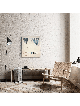 Nuances de forme verticale de peinture bleue de P juif, abstrait juif A