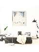 Vertical Shape Shades of Blue Painting of Jewish P , Jewish Abstract A