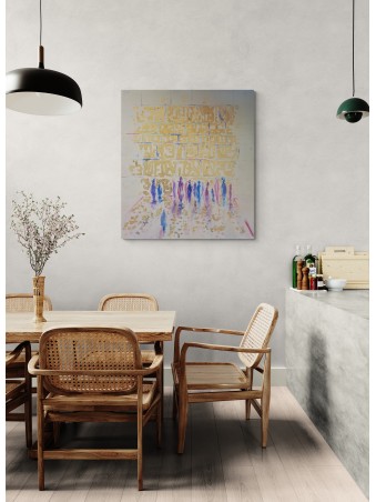 Mur Occidental de style abstrait multicolore moderne wi, abstrait juif A