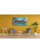 Colorful Victory and Unity: Israel and USA Paintin , Jewish Abstract A