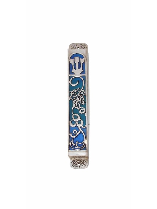 נרתיק מזוזה כסף בהשראת טבע , אבי נדב מזוזה קש