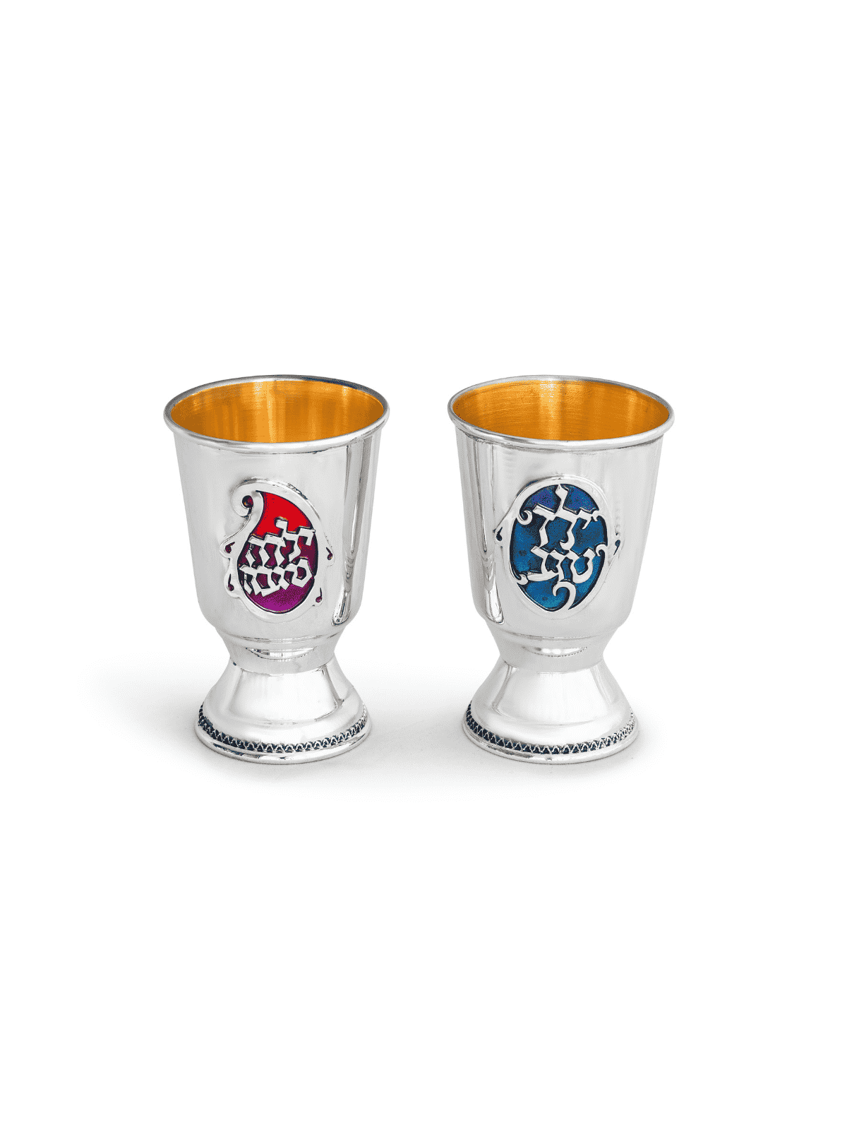 Sterling silver Red and Purple Yalda Tova , Passover Gifts , Israeli J