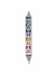Étui Mezuzah d’inspiration vintage avec émail, grandes Mezuzahs, J israélien