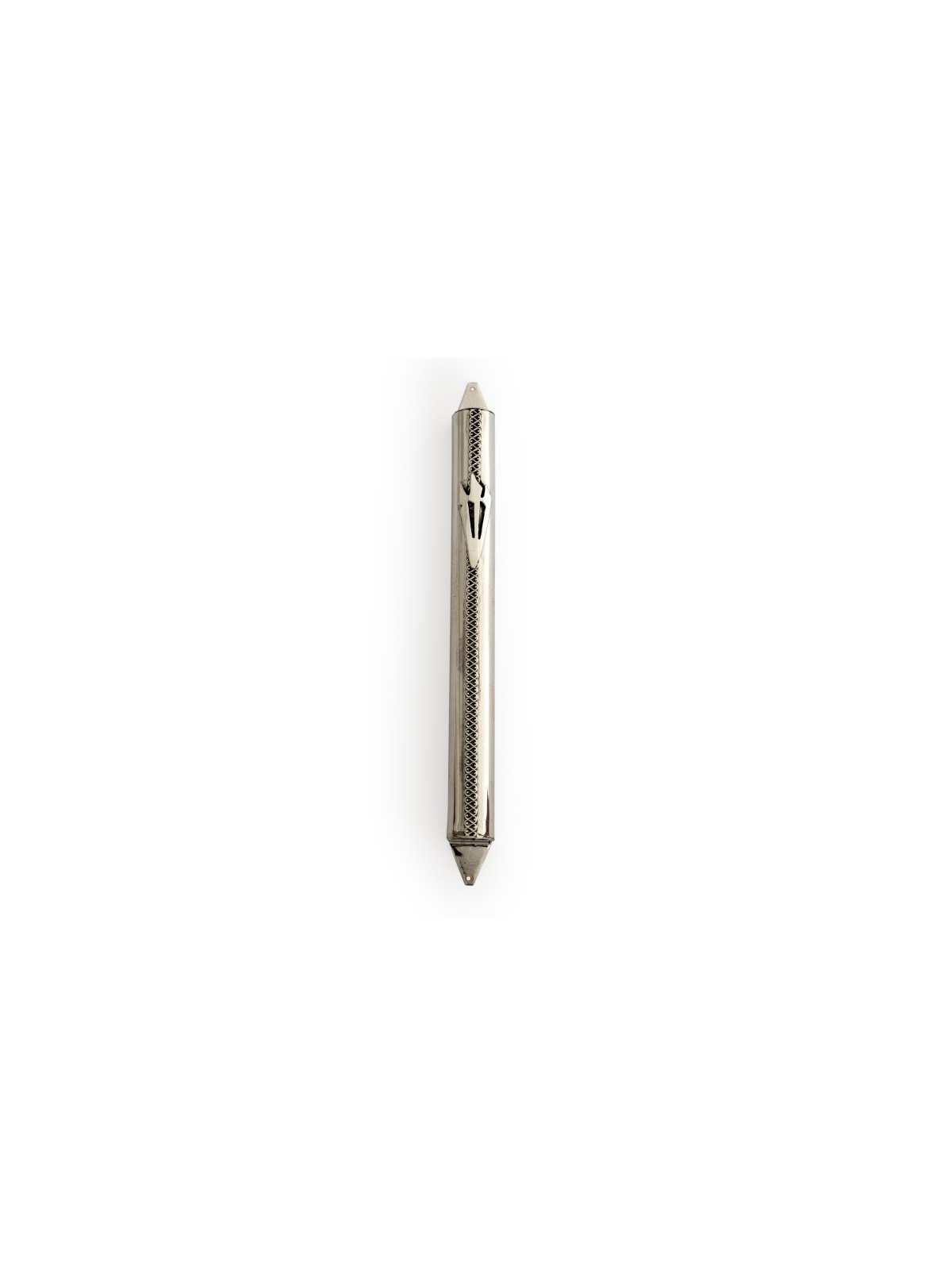 Étui Mezuzah en filigrane argenté moderne extra large, extra large Mezuzah